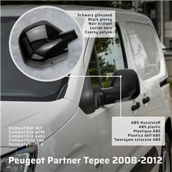 Nakładki na lusterka Peugeot Partner II B9 X Tepee PRE-FL 2008-2012 ABS