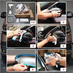 Nakładki na lusterka do Peugeot Rifter I (K9) 2018- | ABS