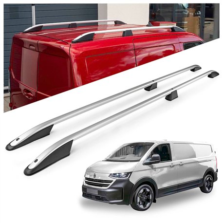 Roof rails for Volkswagen VW Transporter T7 L2 LWB 2025- Elegance Aluminum