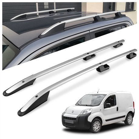 Relingi dachowe do Peugeot Bipper I 2007-2015 Aluminium plastik