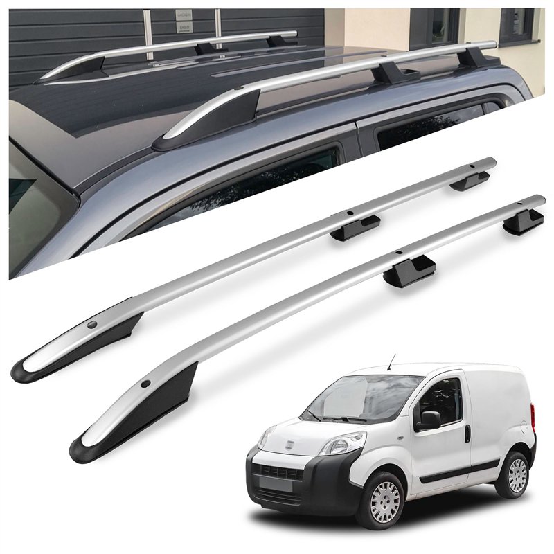 Relingi dachowe do Peugeot Bipper I 2007-2015 Aluminium plastik