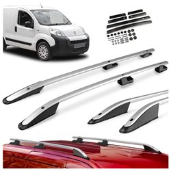 Relingi dachowe do Peugeot Bipper I 2007-2015 Aluminium plastik