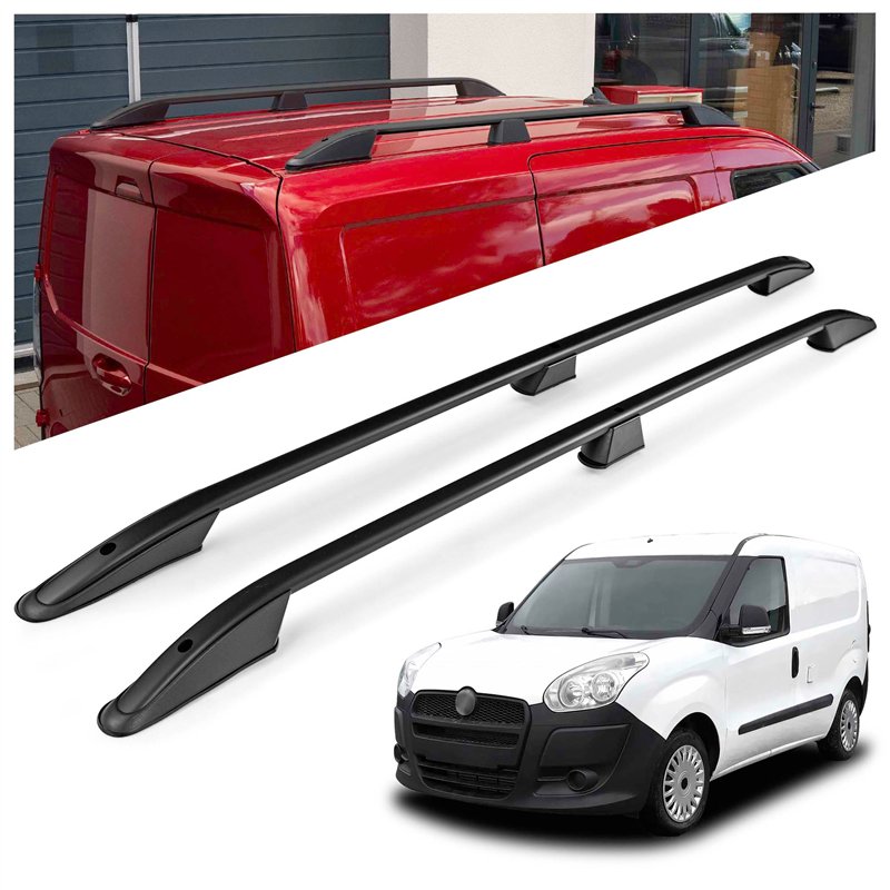 Relingi dachowe Fiat Doblo II 263 L2 Maxi 2010-2022 Aluminium plastik