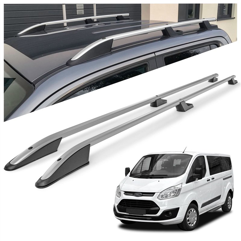 Relingi dachowe Ford Tourneo Custom I V362 L2 LWB 2012-2023 Aluminium pl