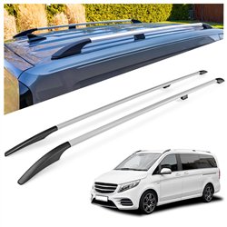 Relingi dachowe Mercedes V-Klasa W447 Compact SWB 2014- Aluminium