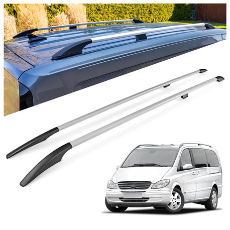 Relingi dachowe Mercedes Viano W639 L1 SWB 2003-2014 Aluminium pla