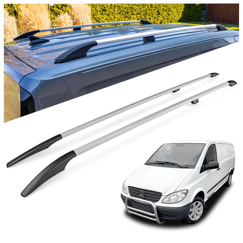 Relingi dachowe Mercedes Vito W639 L1 SWB 2003-2014 Aluminium plas