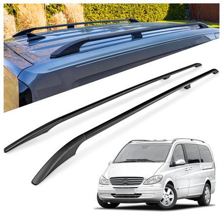 Relingi dachowe Mercedes Viano W639 L1 SWB 2003-2014 Aluminium plastik