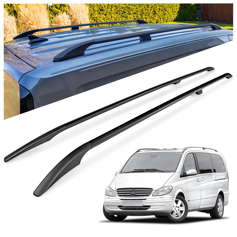 Relingi dachowe Mercedes Viano W639 L1 SWB 2003-2014 Aluminium plastik