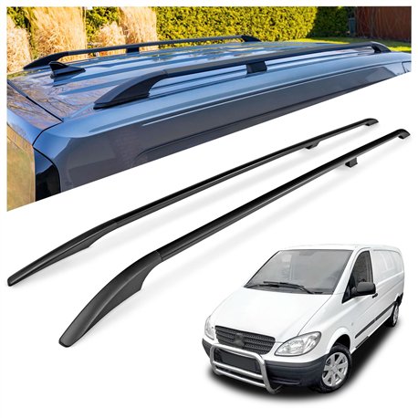 Relingi dachowe Mercedes Vito W639 L1 SWB 2003-2014 Aluminium plastik