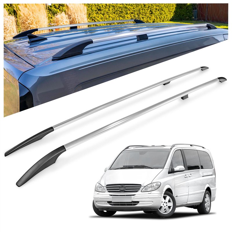 Relingi dachowe Mercedes Viano W639 L1 SWB 2003-2014 Aluminium pla