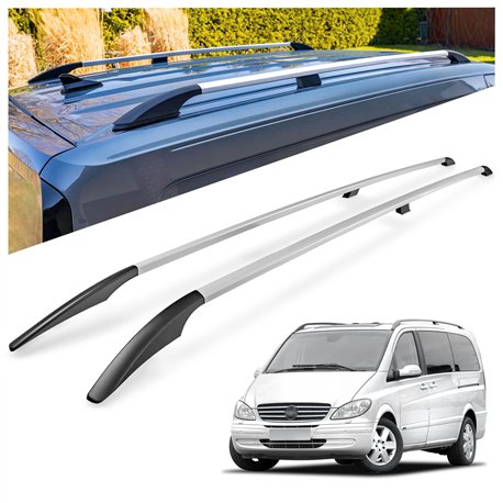 Relingi dachowe Mercedes Viano W639 L3 ELWB 2003-2014 Aluminium pl