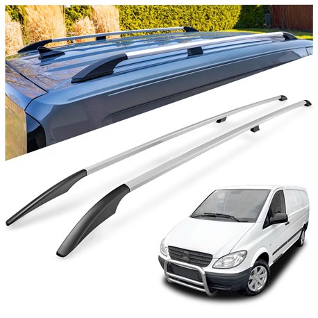 Relingi dachowe Mercedes Vito W639 L3 ELWB 2003-2014 Aluminium pla