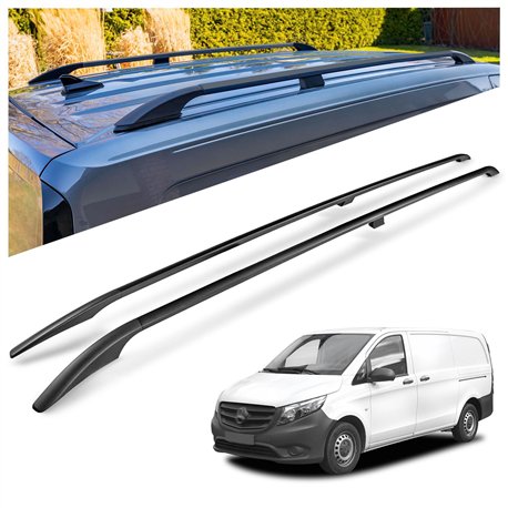 Relingi dachowe do Mercedes Vito (W447) 2014- Aluminium plastik