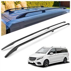 Relingi dachowe Mercedes V-Klasa W447 L3 ELWB 2014- Aluminium plastik