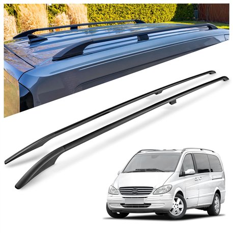 Relingi dachowe Mercedes Viano W639 L3 ELWB 2003-2014 Aluminium plastik