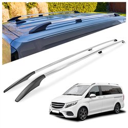 Relingi dachowe Mercedes V-Klasa W447 L3 ELWB 2014- Aluminium plas