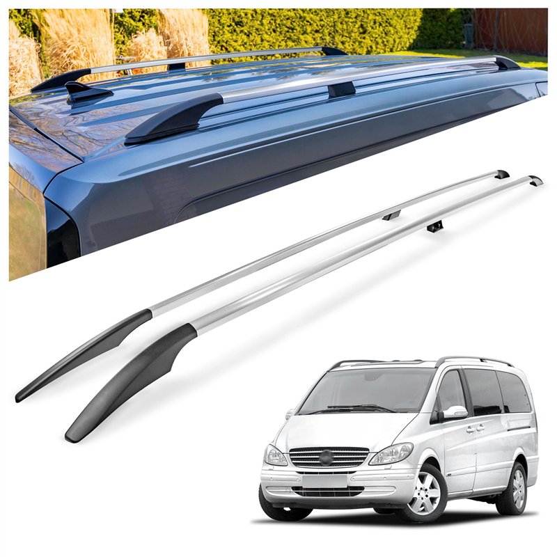 Relingi dachowe Mercedes Viano W639 L3 ELWB 2003-2014 Aluminium pl