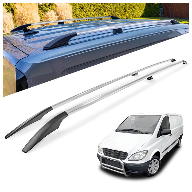 Relingi dachowe Mercedes Vito W639 L3 ELWB 2003-2014 Aluminium pla