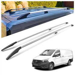 Relingi dachowe Mercedes Vito W447 L2 LWB 2014- Aluminium plastik