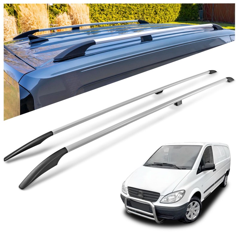 Relingi dachowe Mercedes Vito W639 L2 LWB 2003-2014 Aluminium plas