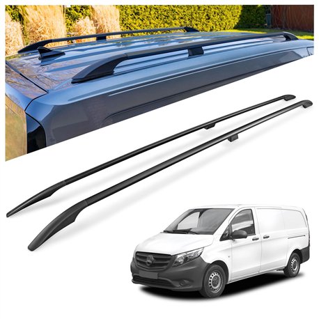 Relingi dachowe do Mercedes Vito (W447) 2014- Aluminium plastik