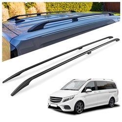 Relingi dachowe Mercedes V-Klasa W447 L2 LWB 2014- Aluminium plastik