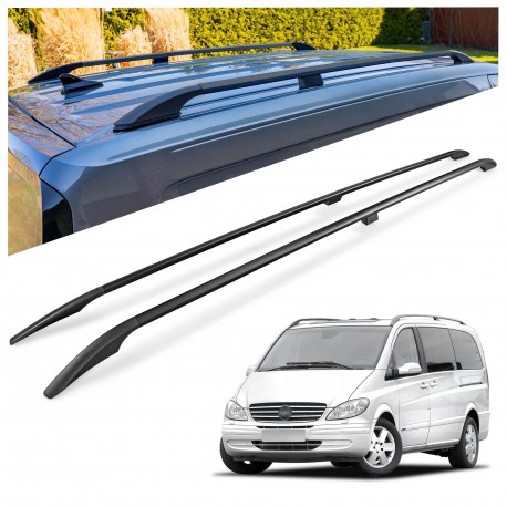 Relingi dachowe Mercedes Viano W639 L2 LWB 2003-2014 Aluminium plastik