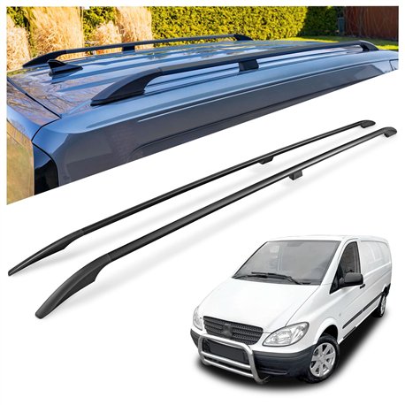 Relingi dachowe Mercedes Vito W639 L2 LWB 2003-2014 Aluminium plastik