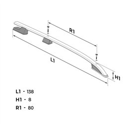 Relingi dachowe Mitsubishi L200 V KJ0T KJ/KK/KL 4D 2015-2022 Aluminium p