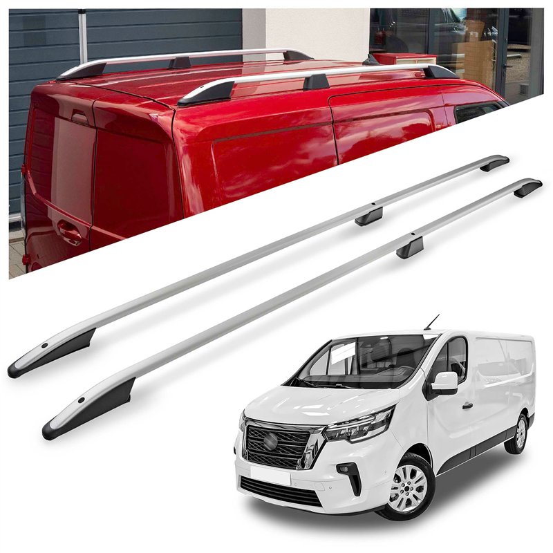 Relingi dachowe do Nissan Primastar II X82 L2 LWB 2021- Aluminium