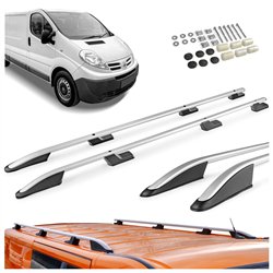 Relingi dachowe Nissan Primastar I F4/J4 L1 SWB 2002-2015 Aluminium plas