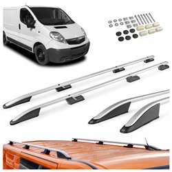 Relingi dachowe Opel Vivaro A X83 L1 SWB 2001-2014 Aluminium plastik