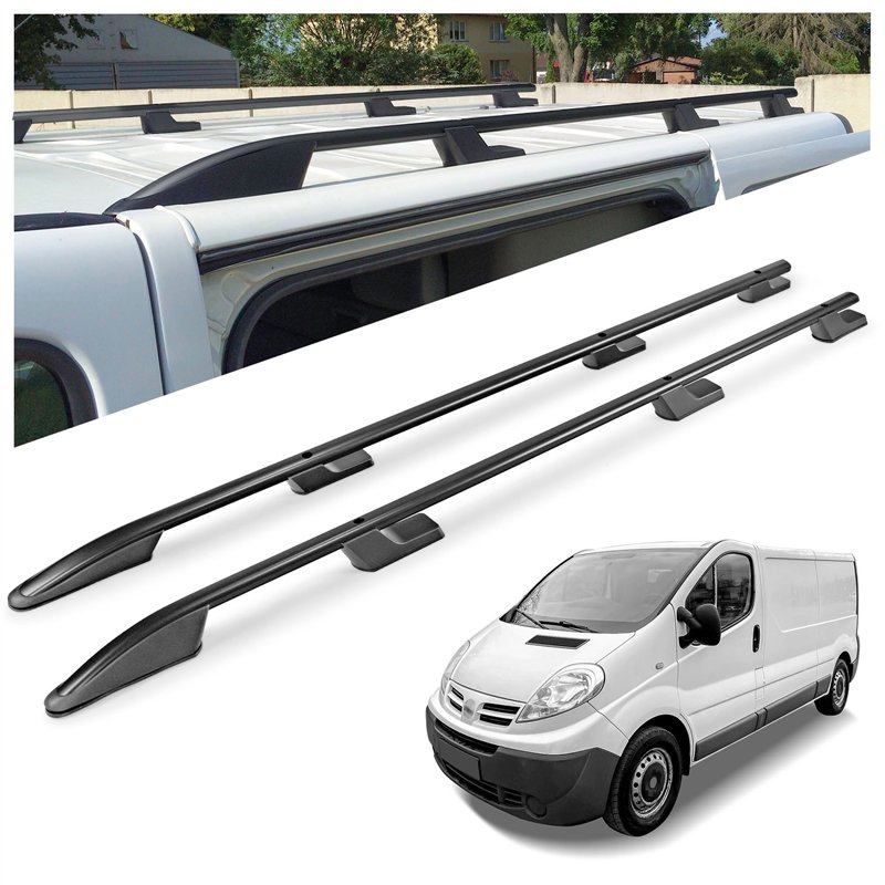 Relingi dachowe Nissan Primastar I F4/J4 L1 SWB 2002-2015 Aluminium plas