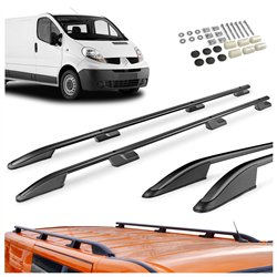 Relingi dachowe Renault Trafic II FL/JL L1 SWB 2001-2014 Aluminium plast