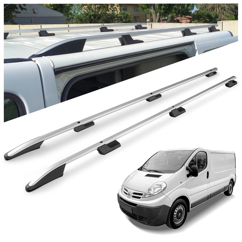 Relingi dachowe Nissan Primastar I F4/J4 L2 LWB 2002-2015 Aluminium plas