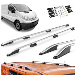 Relingi dachowe Nissan Primastar I F4/J4 L2 LWB 2002-2015 Aluminium plas