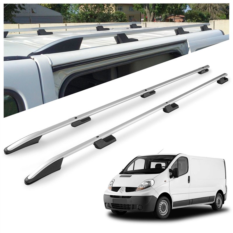 Relingi dachowe Renault Trafic II FL/JL L2 LWB 2001-2014 Aluminium plast
