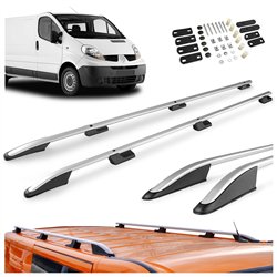 Relingi dachowe Renault Trafic II FL/JL L2 LWB 2001-2014 Aluminium plast