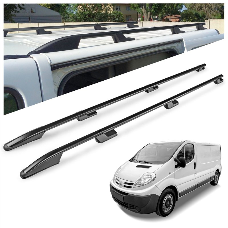 Relingi dachowe Nissan Primastar I F4/J4 L2 LWB 2002-2015 Aluminium plas