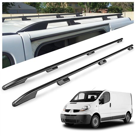 Relingi dachowe Renault Trafic II FL/JL L2 LWB 2001-2014 Aluminium plast