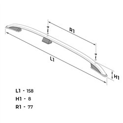 Relingi dachowe do Subaru XV I GP G4 2012-2017 Aluminium plastik
