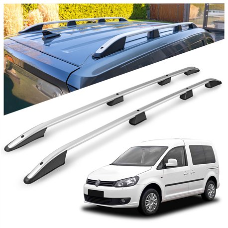 Relingi dachowe Volkswagen VW Caddy III 2K L2 Maxi 2003-2015 Al