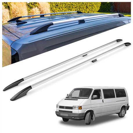 Relingi dachowe Volkswagen VW Multivan T4 L1 SWB 1991-2003 Aluminium pla