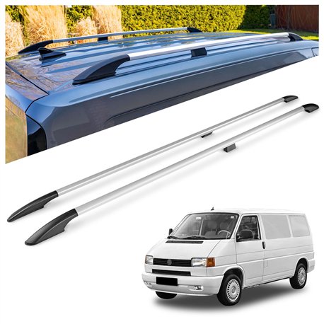 Relingi dachowe Volkswagen VW Transporter T4 L1 SWB 1990-2003 Aluminium