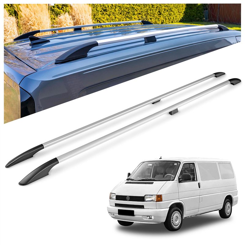 Relingi dachowe Volkswagen VW Transporter T4 L1 SWB 1990-2003 Aluminium