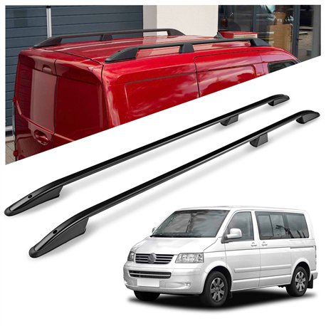 Relingi dachowe Volkswagen VW Caravelle T5 L1 SWB 2003-2015 Aluminium pl
