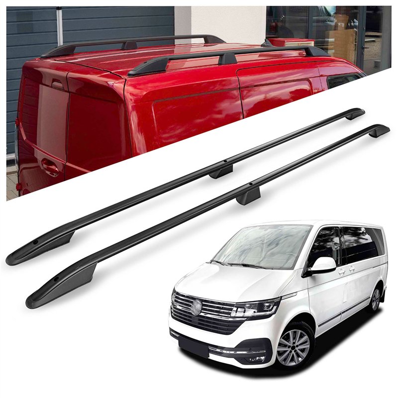 Relingi dachowe Volkswagen VW Multivan T6.1 L2 LWB 2019-2022 Aluminium p