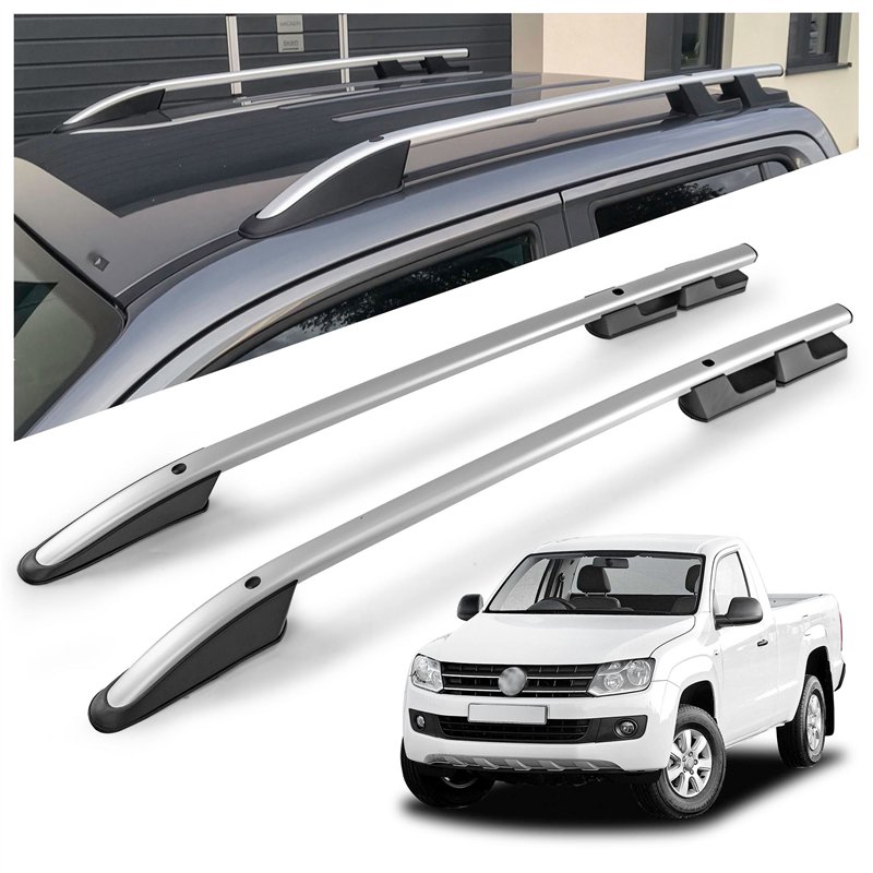 Relingi dachowe Volkswagen VW Amarok I 2H 4D 2010-2020 Aluminium plastik