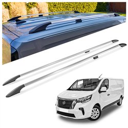 Relingi dachowe Nissan Primastar II X82 L1 SWB 2021- Aluminium pla